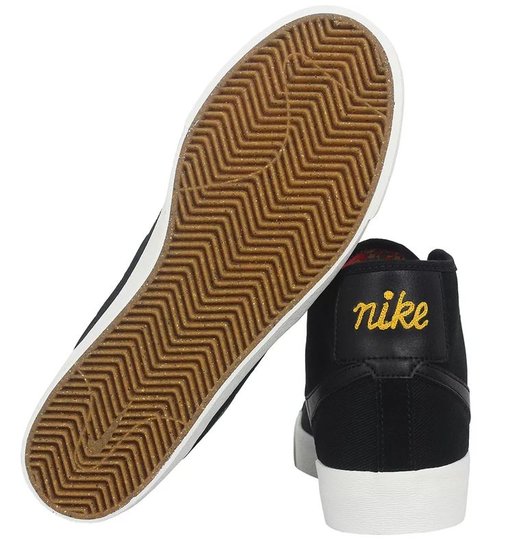 Tênis Masculino Nike Sb Blazer Court Mid Premium - Black/Noir