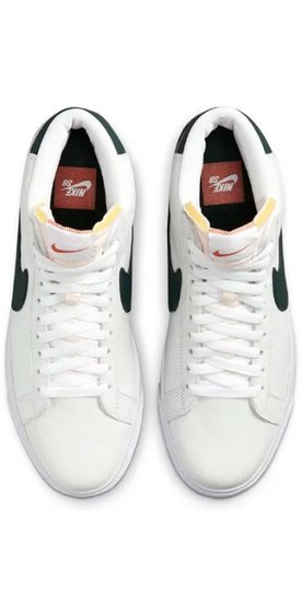 Tênis Masculino Nike SB Blazer Mid Iso 0 White/Pro Green