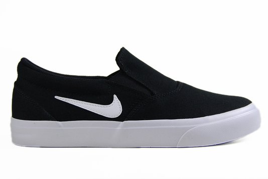 Tênis Masculino Nike SB Charge Slip - Black/White