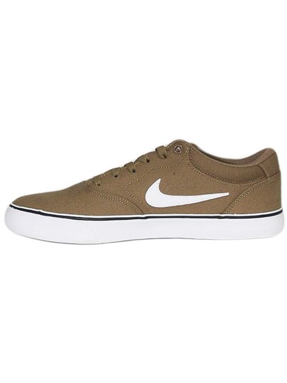 Tênis Masculino Nike SB Chron 2 CNVS - Driftwood/White