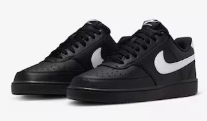 Tênis Masculino Nike Sb Court Vision Lo - Black/White
