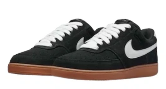 Tênis Masculino Nike Sb Court Vision Lo Fl - Black/Gum