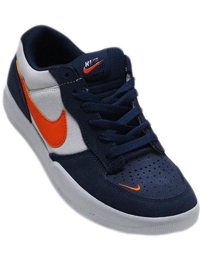 Tênis Masculino Nike SB Force 58 - Midnight Navy/Orange Safety