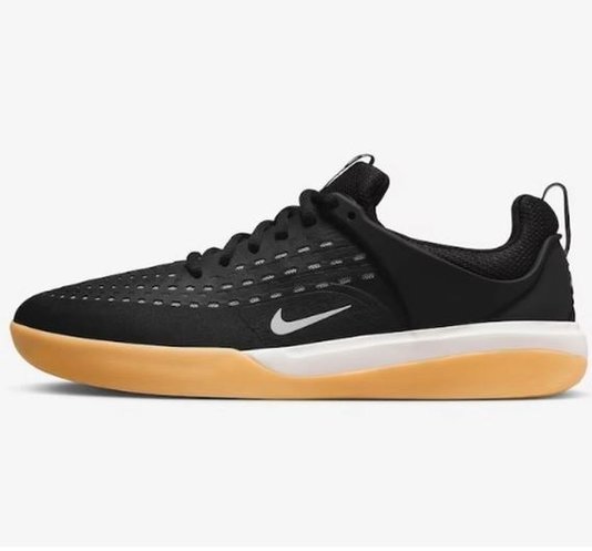 Tênis Masculino Nike SB Nyjah 3 - Black White Noir