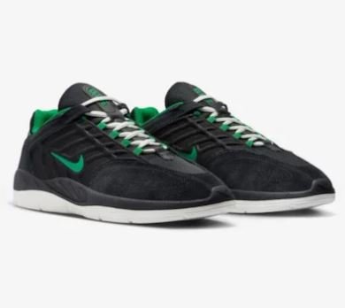 Tênis Masculino Nike SB Vertebrae - Black/Malachite