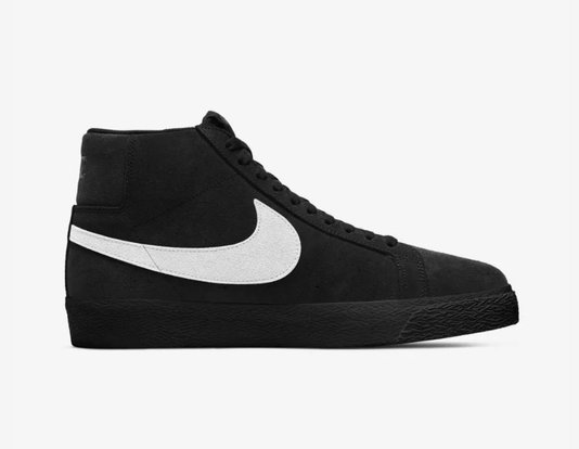Tênis Masculino Nike SB Zoom Blazer Mid -  Black White/Black