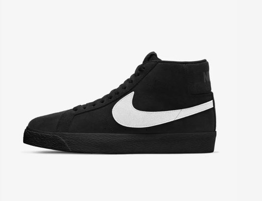 Tênis Masculino Nike SB Zoom Blazer Mid -  Black White/Black