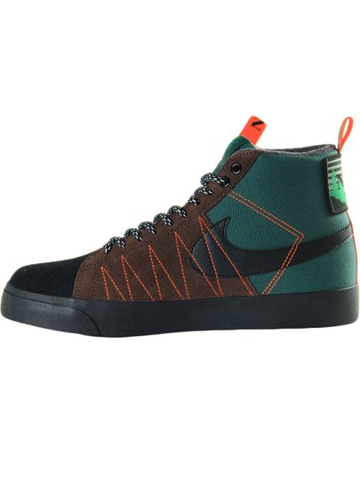 Tênis Masculino Nike SB Zoom Blazer Mid PRM Noble - Green/Black-White