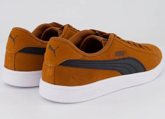Tênis Masculino Puma Smash V2 BDP - Brown/White/Black