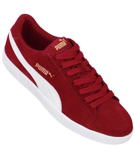 Tênis Masculino Puma Smash V2 BOP - Wine/White