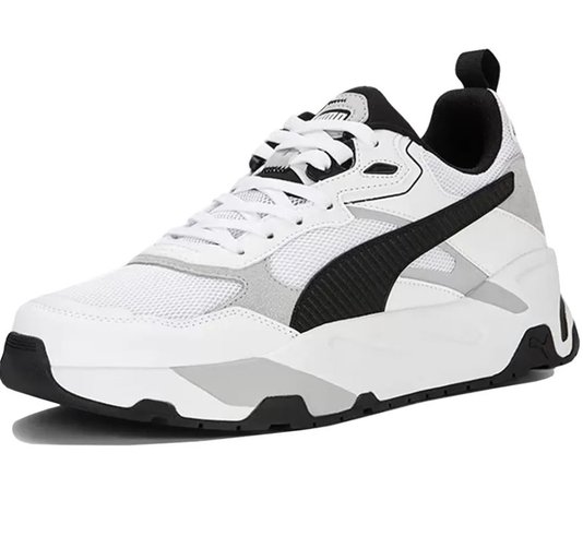 Tênis Masculino Puma Trinity - White Black/Light Gray