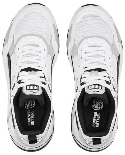 Tênis Masculino Puma Trinity - White Black/Light Gray