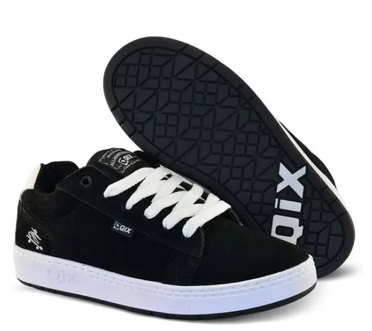 Tênis Masculino Qix Allan Mesquita - Preto/Branco