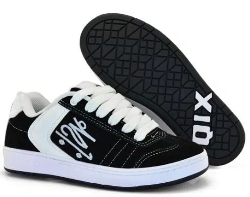 Tênis Masculino Qix Lado B Chorão - Preto/Branco