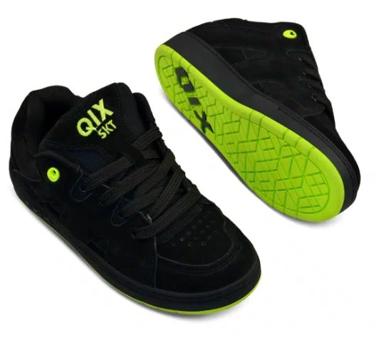 Tênis Masculino Qix Plaza - Preto/Verde Limão