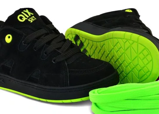 Tênis Masculino Qix Plaza - Preto/Verde Limão