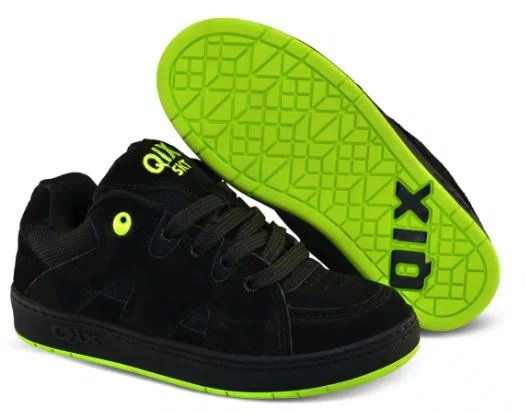 Tênis Masculino Qix Plaza - Preto/Verde Limão
