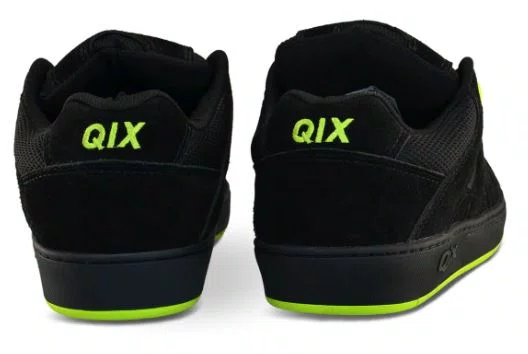 Tênis Masculino Qix Plaza - Preto/Verde Limão