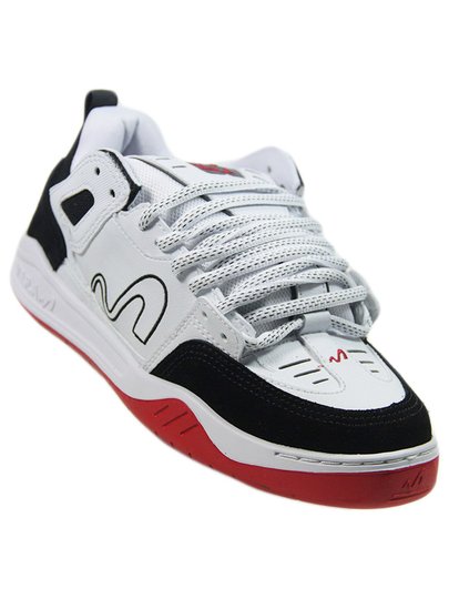 Tênis masculino Tesla Nine - Black White/Red