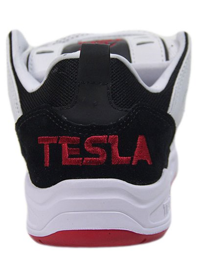Tênis masculino Tesla Nine - Black White/Red