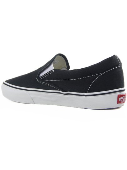 Tênis Masculino Vans Classic Slip-On - Black/White