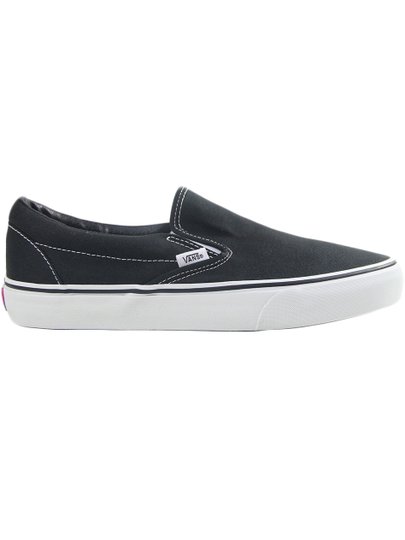 Tênis Masculino Vans Classic Slip-On - Black/White