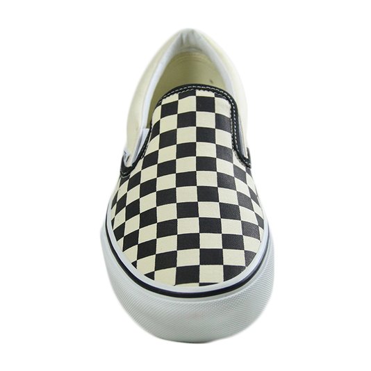 Tênis Masculino Vans Classic Slip On - Checkerboard/White