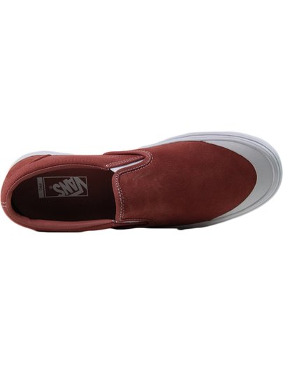 Tênis Masculino Vans Classic Slip-On Pro - Brick Dust/White