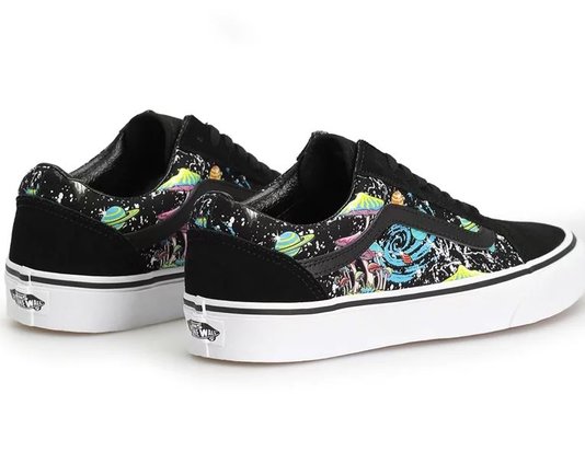 Tênis Masculino Vans Cosmic Glow - Black/True White