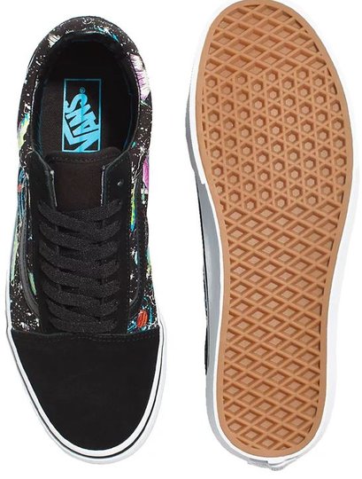 Tênis Masculino Vans Cosmic Glow - Black/True White