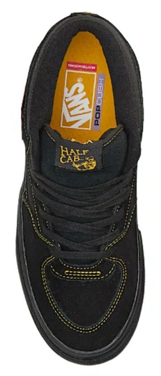 Tênis Masculino Vans Half Cab Skate - Black/Mustard
