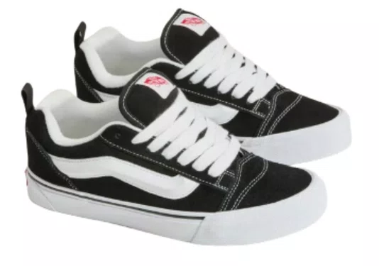 Tênis Masculino Vans Knu Skool - Black/White