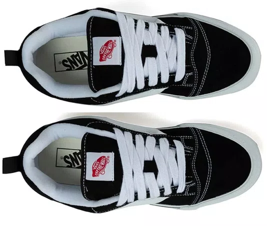 Tênis Masculino Vans Knu Skool - Black/White