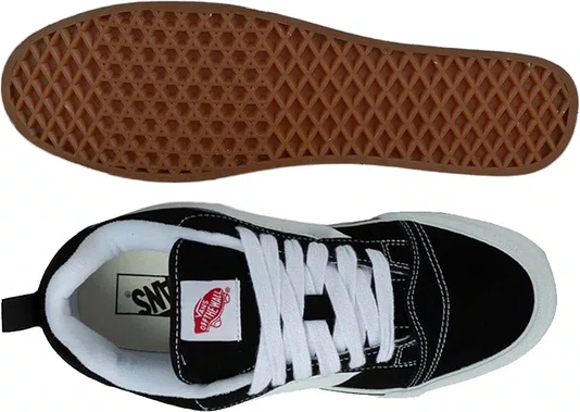 Tênis Masculino Vans Knu Skool - Black/White