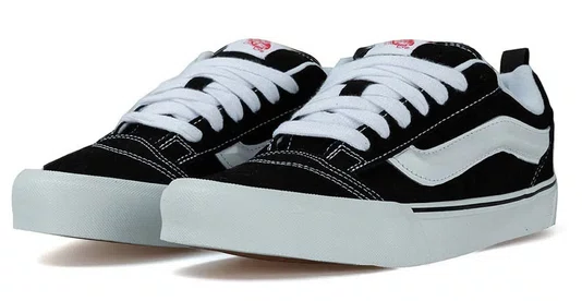Tênis Masculino Vans Knu Skool - Black/White