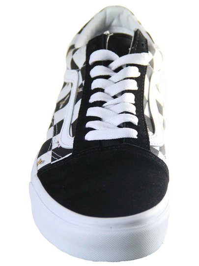 Tênis Masculino Vans Old Skool (Bee Check)BLK/True White