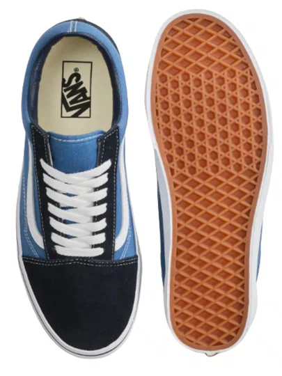 Tênis Masculino Vans Old Skool (Camurc) - Navy/White