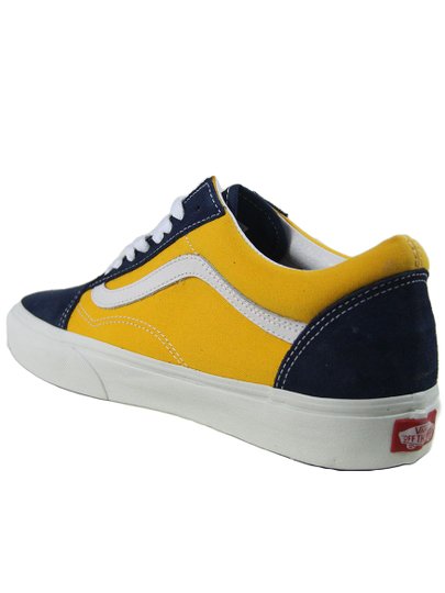Tênis Masculino Vans Old Skool Classic Sport - Blues/Saffron