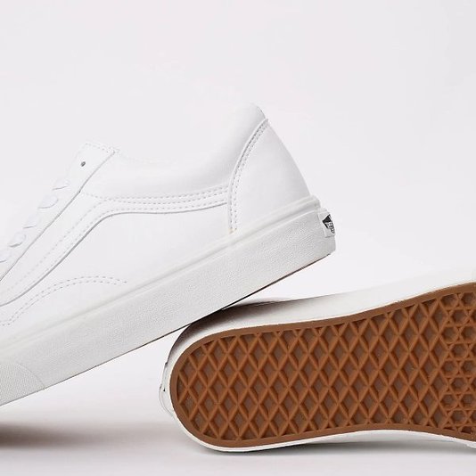 Tênis Masculino Vans Old Skool (Classic Tumble) - True White