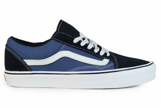 Tênis Masculino Vans Old Skool Lite (Suede/Canvas) - Navy/White