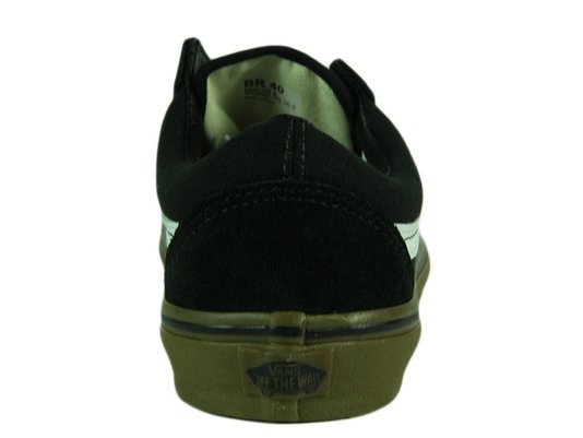 Tênis Masculino Vans Old Skool Sola Vulcanizada - Black/Medium Gum
