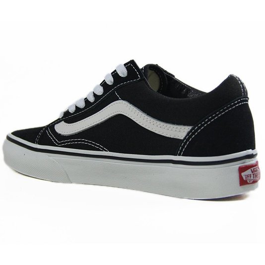 Tênis Masculino Vans Old Skool Sola Vulcanizada - Black/White