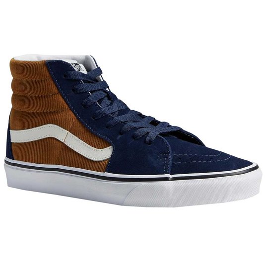 Tênis Masculino Vans SK8 HI Mini Cord - Blue Brown