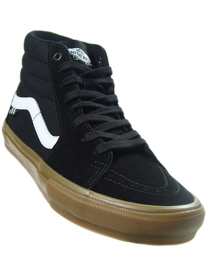 Tênis Masculino Vans Skate SK8-HI - Black/Gum
