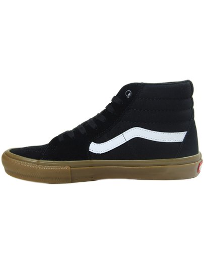 Tênis Masculino Vans Skate SK8-HI - Black/Gum
