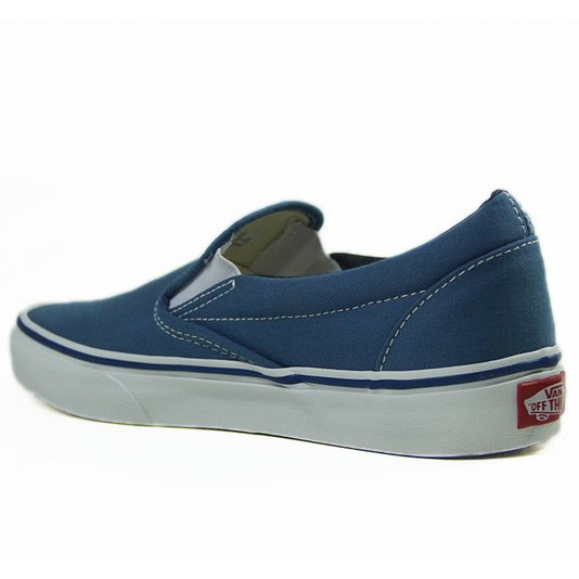 Tênis Masculino Vans Slip-On - Navy/White