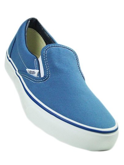 Tênis Masculino Vans Slip-On - Navy/White
