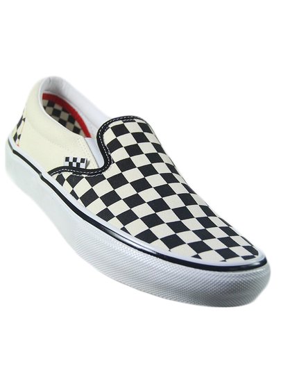 Tênis Masculino Vans Slip-On Skate - (Checkerboard) Black/White