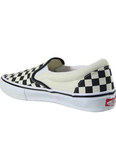 Tênis Masculino Vans Slip-On Skate - (Checkerboard) Black/White