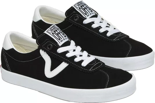 Tênis Masculino Vans Sport Low clássico - Preto/Branco